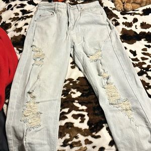 Light washed ripped jeans from target. Size 4